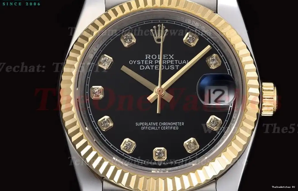 36mm 126233 YG Dial MY8215 Jub SS Datejust Black GDF 0425